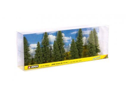 Diorama trees - coniferous 9 pcs 80-120mm high