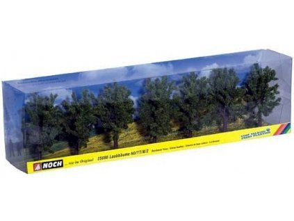 Diorama trees - deciduous 7 pcs mix 80 mm