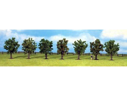 Fruit trees for diorama 7 pcs mix 80mm high