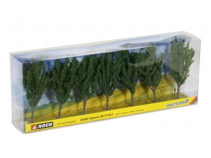 Stromy topoly 7 ks mix 120 mm HO/TT