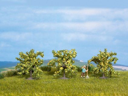 Diorama trees - Lemon tree 3 pcs 40mm high
