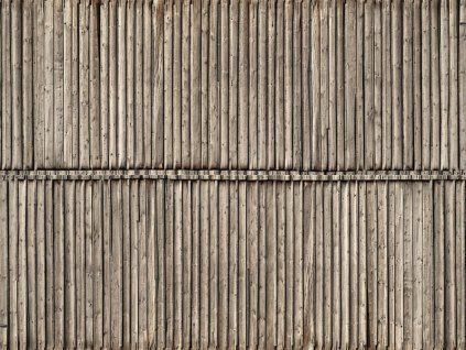 Holzmauer, 3D-Kartonstreifen 25 x 12,5 cm, HO