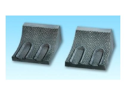 Straight tunnel wall 2 pcs HO