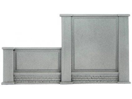 Stützmauer, nach links abfallend 20,5 x 12,5 cm HO