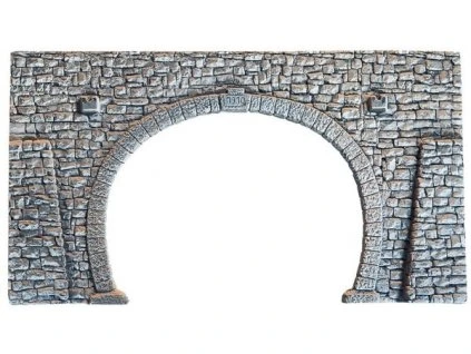 Tunel portál 2-kolej 23,5 x 13 cm HO