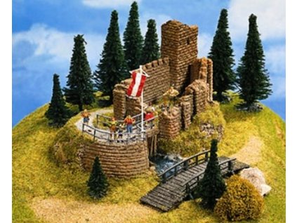 Castle ruin 16x13x10 cm HO