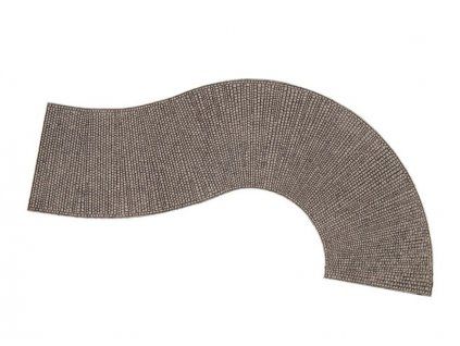 Diorama arch path paved plastic 7.5 x approx. 32cm 1/72 HO