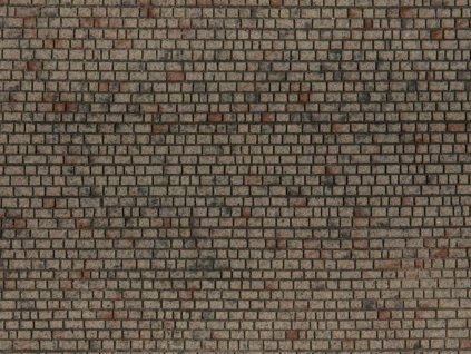 Semi-finished Stone Wall 280x100mm 1/72 HO