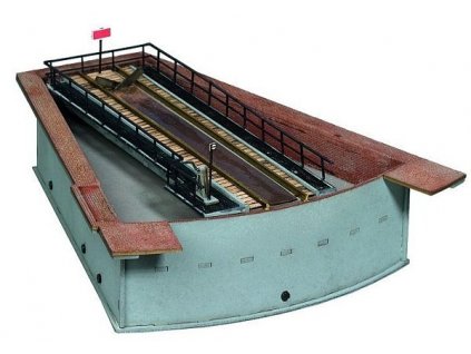 LaserCut segment turntable 20 x 16 cm, 4.8 cm micro motion HO