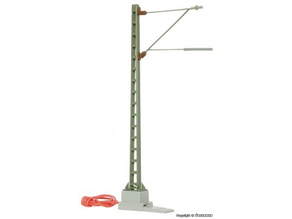 Trolley mast with electrical connection HO