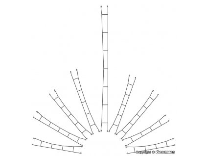 Track trolley 165.5 mm 5 pcs HO