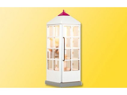 Phone booth illuminated by HO