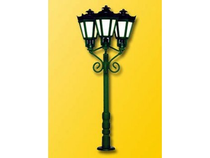 Lampa parková trojitá zelená HO