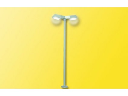 Lampa pouličná moderná dvojitá HO LED biela