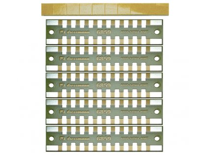 2-pole distribution bus, solderable 5 pcs