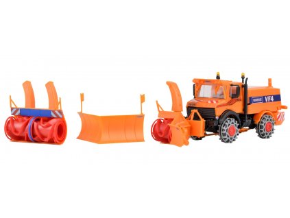 UNIMOG se sněžnou frézou a zimními doplňky HO