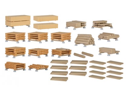 Pallets with different loads HO