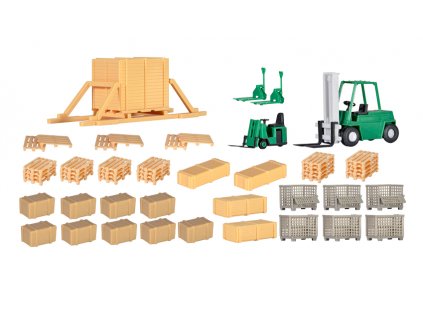 Pallets and trolleys HO
