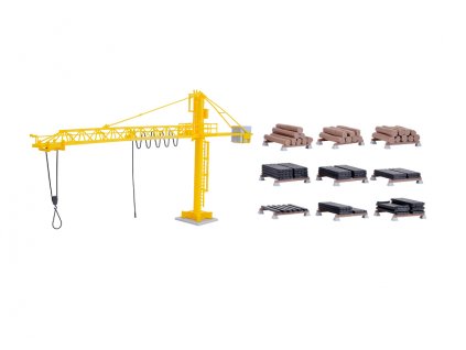 Crane and wood dump HO