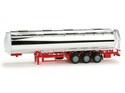 Chrome 3-Achs Tank-Sattelauflieger 1/87