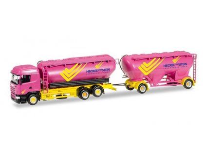 Scania R bulk silo trailer "Heckel & Stein" HO 1/87