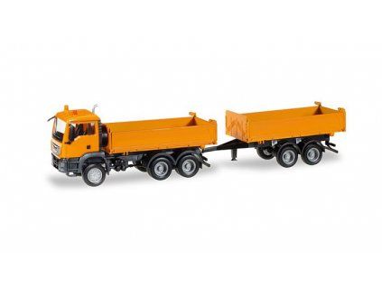 MAN TGS M tipper with trailer HO 1/87