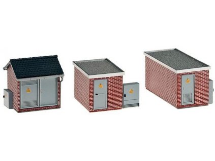 Transformer stations 3 pcs HO