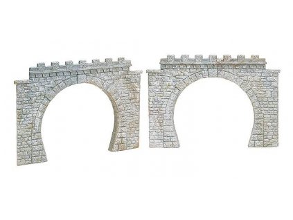 Tunnel portal 2-track 2 pcs HO