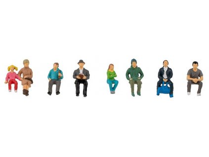 Seated passengers 8 pcs HO