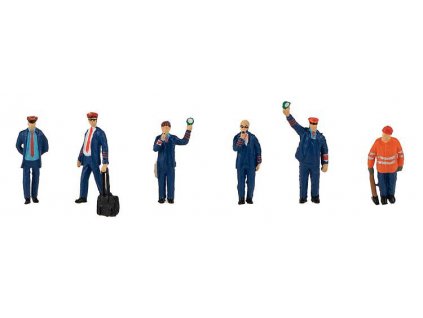 Railway staff Ep.V 6 pcs HO