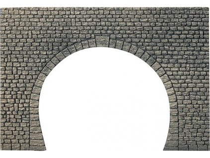Tunel portál plastický 2-kolejový HO