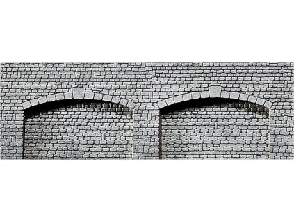 Múr oporný s oblúkmi HO