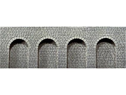 Retaining wall with arcades HO