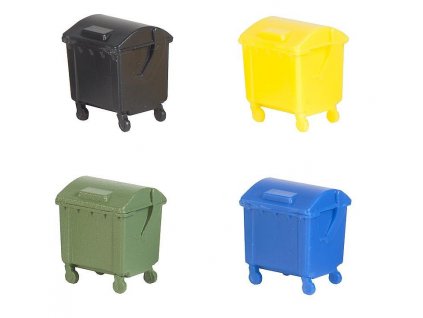Containers for sorted waste 4pcs HO