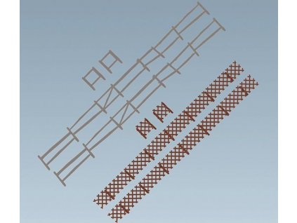 Plot do diorámy zahradní 2360 mm HO 1/87