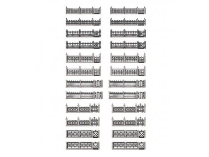 Metal decorative fencing HO