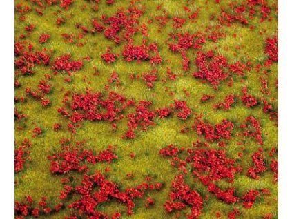 Flower meadow for diorama, red 210 x 148 x 9mm