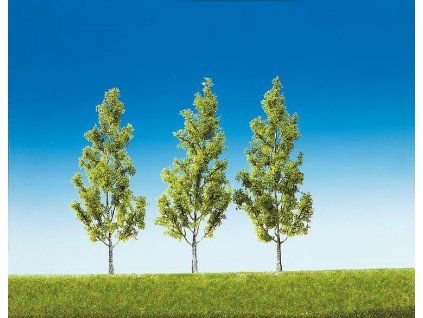 White birch tree 3 pcs, 13 cm HO/TT
