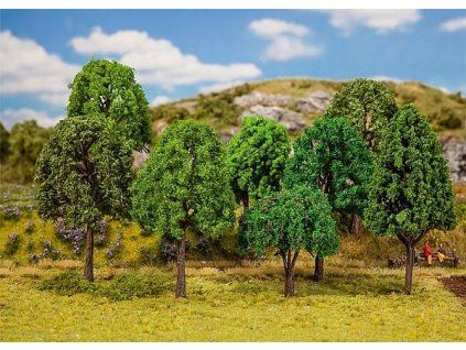 Diorama trees mix deciduous 20 pcs, 60 - 120 mm high