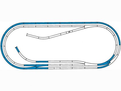 Koľajová sada Roco Line s podložím track set D