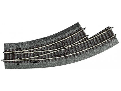 Roco Line curved switch with subgrade left BWl2/3