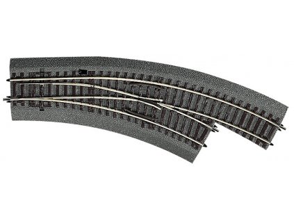 Roco Line curved switch with subgrade right BWr2/3