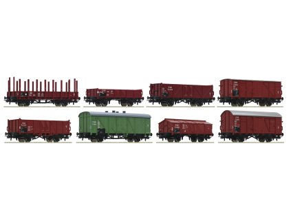 Güterwagen-Set (8 Stück) ČSD Ep. III HO