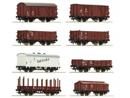 Set of 8 DR wagons Ep. III HO