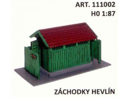Verejné záchody Hevlín Laser Cut  HO