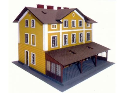 Bahnhof Dačice LaserCut HO