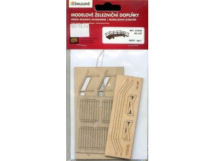 Fußgängerbrücke über den Bach LaserCut HO