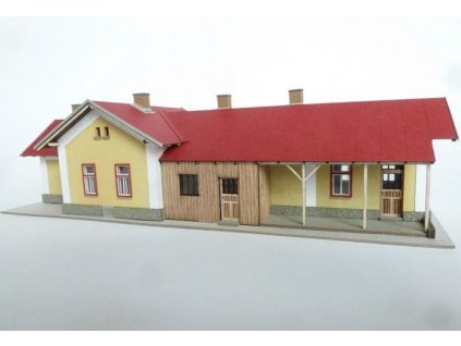 Výpravní budova Malá Hraštice LaserCut HO