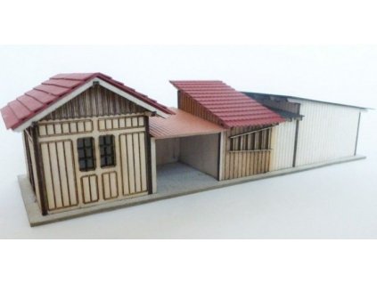 Sheds set Hraštice LaserCut HO