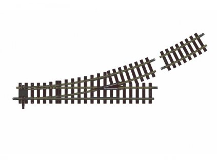 Výhybka ručná ľavá 22.5° R7 G